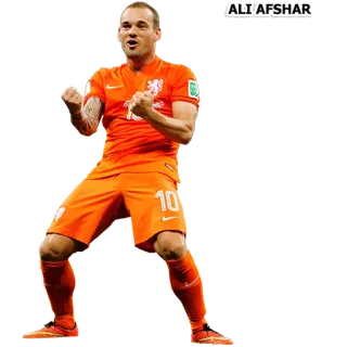 ⚽ ALI/AFSHAR sepak bola, sepak bola, atlet, olahraga, pemain, belanda telegram sticker