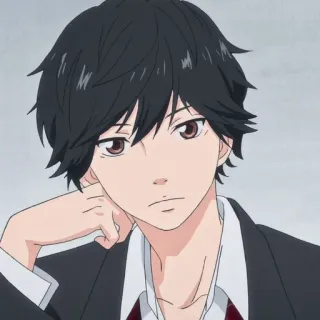 😐 Anime, Chłopak, Męski, Przystojny, Portret, Postać telegram sticker