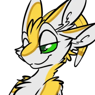😏 Furry, Desenho animado, Personagem, Animal, Fofo, Arte digital telegram sticker