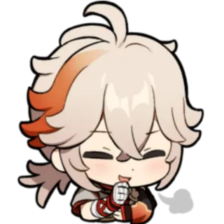 😉 Kaedehara Kazuha Genshin Impact Anime, Genshin Impact, Kazuha, Chibi, Videojuego, Personaje, Fanart telegram sticker