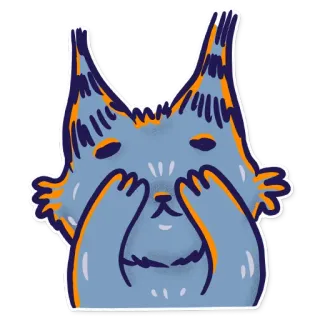 Скетч-кот telegram stickers