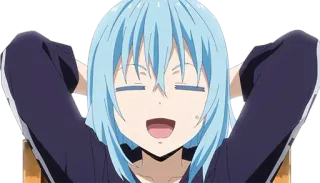 😌 Rimuru Tempest That Time I Got Reincarnated as a Slime anime, manga, Rimuru, Tempest, That Time I Got Reincarnated as a Slime telegram sticker