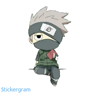 😐 Kakashi Hatake Naruto Animé, Dessin animé, Kakashi, Hatake, Ninja, Chibi telegram sticker