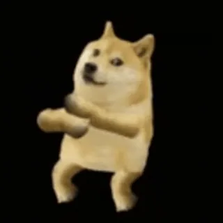 🕺 Doge doge, pies, taniec, mem, zwierzę telegram sticker