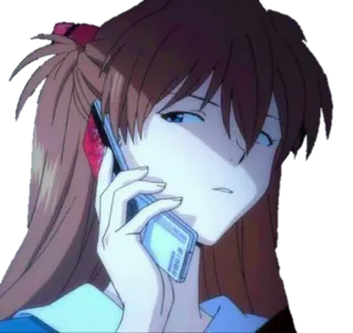 😨 Asuka Langley Soryu Neon Genesis Evangelion anime, girl, character, evangelion, asuka telegram sticker
