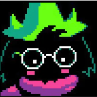 😶 Ralsei Deltarune Pixel art, Videojuego, Cabra, Mono, RPG telegram sticker