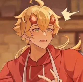 🐕 Thoma Genshin Impact アニメ, 原神, トーマ, ゲーム, キャラクター telegram sticker