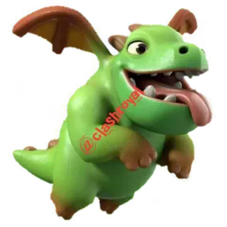 ❤ Baby Dragon Clash Royale ベビードラゴン, クラッシュ・ロワイヤル, ドラゴン, 漫画, ゲーム, キャラクター, 可愛い telegram sticker