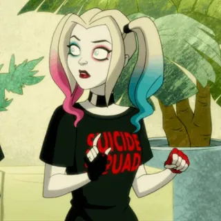 🎪 Harley Quinn Suicide Squad SUICIDE SQUAD 할리 퀸, 수어사이드 스쿼드, dc 코믹스, 만화, 캐릭터 telegram sticker