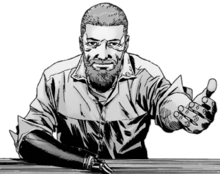 🤗 Rick Grimes The Walking Dead Comic, Zombie, The Walking Dead, Rick Grimes, Postapokalyptisch telegram sticker