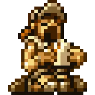 🍔 Pixel art, Retrò, Videogioco, Soldato, Militare telegram sticker