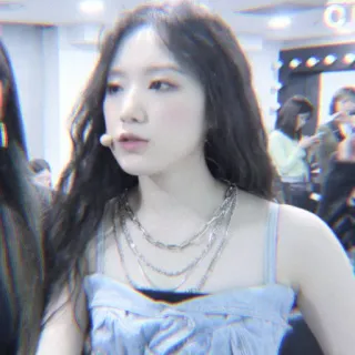 🐰 woman, portrait, necklace, person, girl telegram sticker