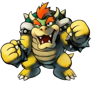 😡 Bowser mario, nintendo, videogioco, cattivo, tartaruga telegram sticker