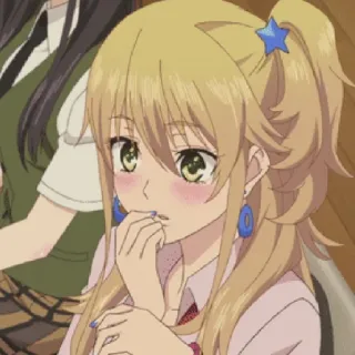🤔 Yuzu Aihara Citrus anime, cartoon, blush, citrus, yuzu aihara whatsapp sticker