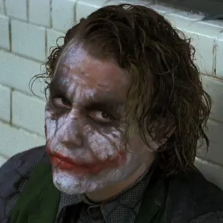 🦇 The Joker The Dark Knight villain, clown, dc comics, batman, crime telegram sticker