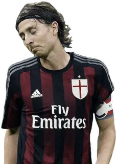 😞 Voetballer, AC Milan, Atleet, Voetbal, Italiaanse competitie telegram sticker
