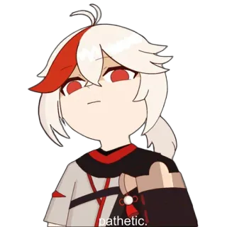 😬 Kaedehara Kazuha Genshin Impact pathetic. kazuha, genshin impact, anime, personagem, videogame telegram sticker