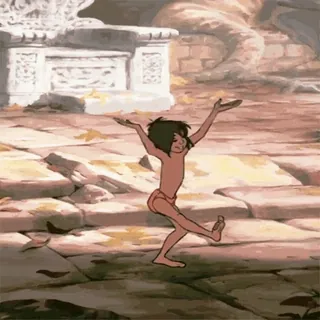 Mowgli @stickerstgrm whatsapp stickers