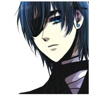 😒 Ciel Phantomhive Black Butler Anime, Manga, Charakter, Ciel Phantomhive, Black Butler telegram sticker