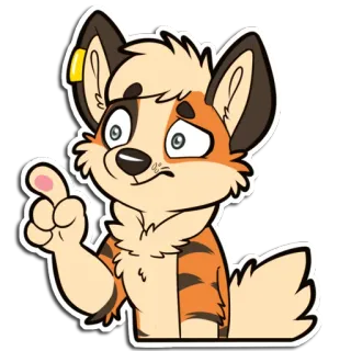🤨 furry, anthropomorphic, dog, canine, confused, thinking, uncertain, cartoon, sticker telegram sticker