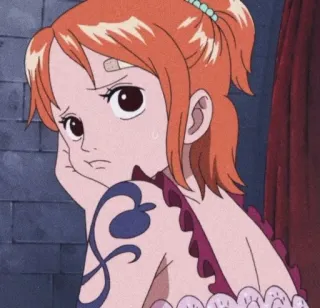 🍊 Nami One Piece 애니메이션, 원피스, 나미, 만화, 캐릭터, 소녀 telegram sticker