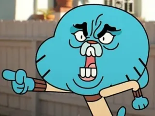🤬 Gumball Watterson The Amazing World of Gumball Kartun, Gumball, Marah, TV, Animasi telegram sticker