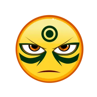 😠 Emoji, Bravo, Terceiro Olho, Símbolo, Rosto telegram sticker