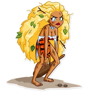Wild Woman telegram stickers