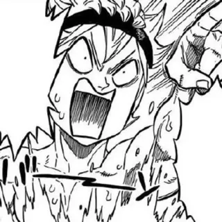 🌟 Asta Black Clover Аниме, Манга, Сёнэн, Чёрный клевер, Аста telegram sticker