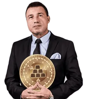 🙌 mann, anzug, münze, gold, reichtum, geschäft telegram sticker