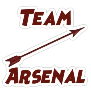 ♐️ TEAM ARSENAL team, arsenal, arrow, sports telegram sticker
