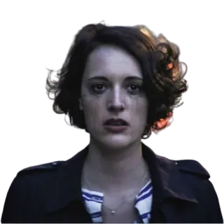 😥 Fleabag Fleabag, เศร้า, ร้องไห้, ทีวีซีรีส์, Phoebe Waller-Bridge, อารมณ์ telegram sticker