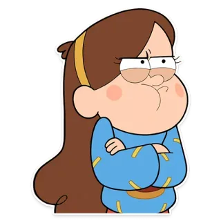 😤 Mabel Pines Gravity Falls desenho animado, Mabel Pines, Gravity Falls, Disney, animado, personagem whatsapp sticker