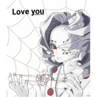 ❤ Love you ความรัก, อนิเมะ, สติกเกอร์, ศิลปะ whatsapp sticker