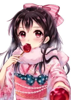 😙 Nico Yazawa Love Live! 애니메이션, 캐릭터, 귀여운, 아이돌, 여성, 학교, 로리 telegram sticker