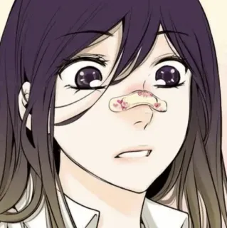 🍙 Anime, Femme, Fille, Pansement, Dessin animé, Personnage telegram sticker