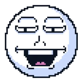 😀 pixel art, face, expression, emoji telegram sticker