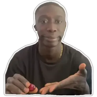 🤨 Khaby Lame Khaby Lame, TikTok, Influencer, Meme, Internetpersönlichkeit telegram sticker