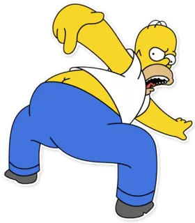 😤 Homer Simpson The Simpsons Homer Simpson, Die Simpsons, Cartoon, Wütend, Lustig, Animiert telegram sticker