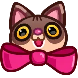😻 고양이, 동물, 귀여운, 스티커, 나비 넥타이, 새끼 고양이 telegram sticker
