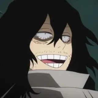 😆 Shota Aizawa My Hero Academia anime, my hero academia, aizawa, shota aizawa telegram sticker