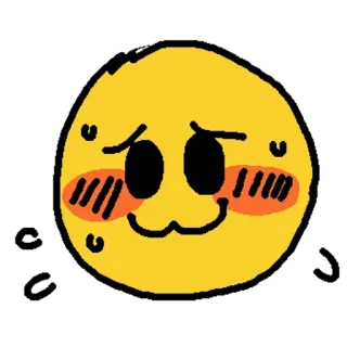 😊 emoji, cute, blush, smiley telegram sticker
