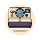 🥺 กล้อง, โพลารอยด์, สติกเกอร์, คาวาอิ, เรโทร telegram sticker