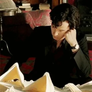 🔎 Sherlock Holmes Sherlock sherlock, sherlock holmes, benedict cumberbatch, détective, réflexion, homme, acteur whatsapp sticker