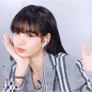 😀 Lisa человек, женщина, певица, kpop, знаменитость telegram sticker