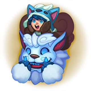 😲 Nunu and Willump League of Legends 누누, 윌럼프, 리그 오브 레전드, 몬스터, 귀여운, 만화, 게임 telegram sticker