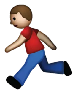🏃 Emoji, Lari, Manusia stik, Kartun telegram sticker