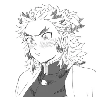 😳 Rengoku Kyoujurou Demon Slayer Anime, Demon Slayer, Rengoku, Mangá telegram sticker