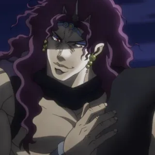💜 Kars JoJo's Bizarre Adventure Anime, Bösewicht, Kars, Jojos bizarre Abenteuer, Charakter telegram sticker