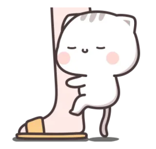 😽 gato, gatito, lindo, dibujos animados, kawaii, animal, amigable, abrazo telegram sticker